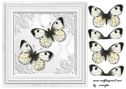 Topper Vintage Butterflies