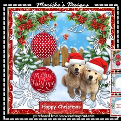 Happy Christmas Santa Dogs