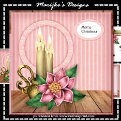 Classic  Pink Poinsettia  Mini Kit