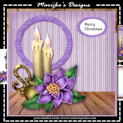 ClassicPurple Poinsettia  Mini Kit