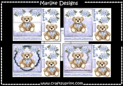 Kit 4 Cute Baby Boy Teddie