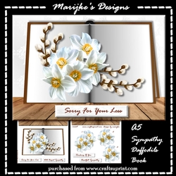  Sympathy Daffodils Book Mini Kit