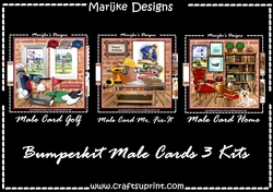 Bumperkit  Male Cards 3 Mini Kits