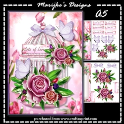 Birdcage & Roses Mini Kit A5