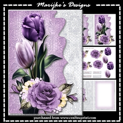 A5 Purple Tulips Mini Kit