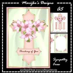 Sympathy Cross A5 Mini Kit