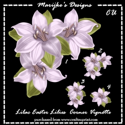 CU Designer Resources Easter Lilies Lilac