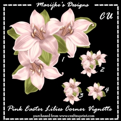 CU Designer Resources Easter Lilies Soft Pink