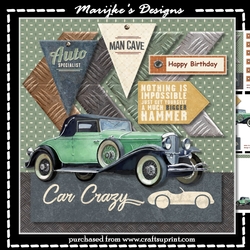 Vintage Green Car Mini Kit