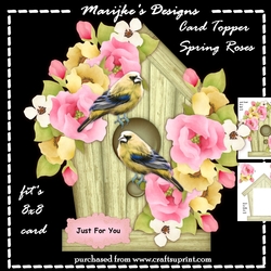 Spring Roses Birdhouse Mini Kit