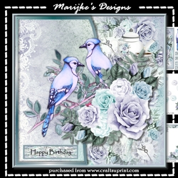 Birds & Vintage Roses Mini Kit