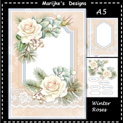 A5  Winter  Roses  Mini  Kit