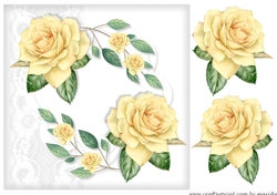 Quick Card Yellow Roses
