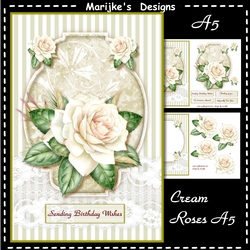 Cream Roses A5 Mini Kit