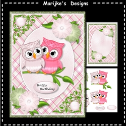 Cute Birthday Owls Mini Kit