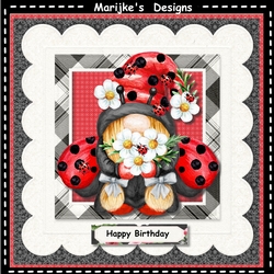 Lady Bug Gnome Mini Kit