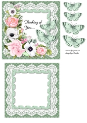 Roses & Butterflies Topper & Insert 4