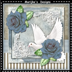 Sympathy Dove & Roses Mini Kit
