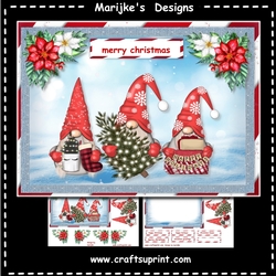 Merry Christmas Gnomes A5 Mini Kit