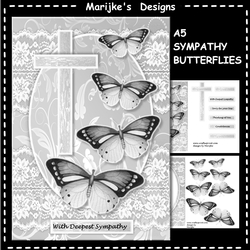 A5 Sympathy Butterflies mini kit