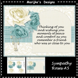 Soft Sympathy Roses A5 Mini Kit