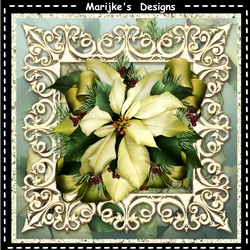 Cream Poinsettias Mini Kit