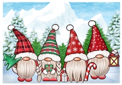 A4 Christmas Gnomies  
