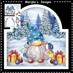 Shaped Card Cute Gnome Mini Kit