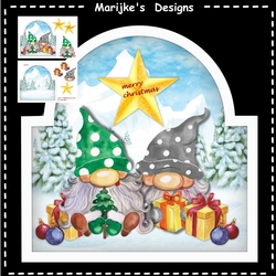 Shaped card Christmas Friends Mini Kit