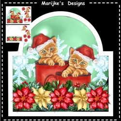 Shaped Card Purrrfect Christmas Mini Kit