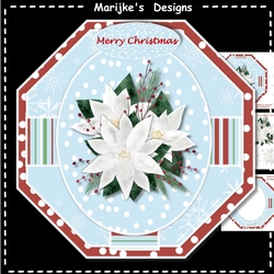 Octagon Christmas Poinsettias