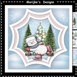 Skating Snowman Mini Kit