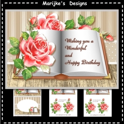 Book Vintage Roses Mini Kit