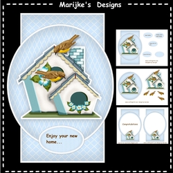 Shaped Card Topper New Home