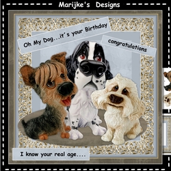 Male card Oh My Dog....Mini Kit
