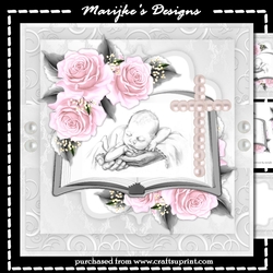 Christening Baby Girl Mini Kit