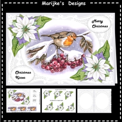 Christmas Robin A5 Mini Kit