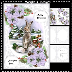 Christmas  Rabbit  A5 Mini Kit