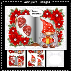 Christmas Book Cute Gnome  Mini Kit