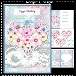 Birthday Heart A5 Mini Kit