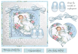 Vintage baby Boy Quick card