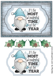 A5 Merry Christmas Gnomie 1