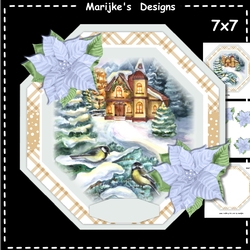 Octagon Christmas Scene Mini Kit
