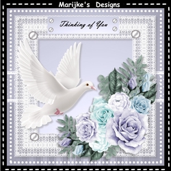 Sympathy Dove & Roses Mini Kit