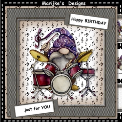 Male Card Musical Gnome Mini Kit