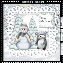 Cute  Snow Friends