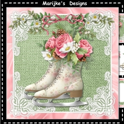 Winter Skates & Roses Mini Kit