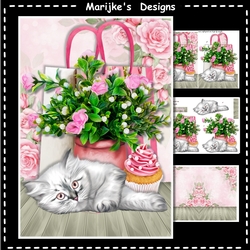A5 Roses & Kitten Mini Kit