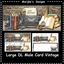 Male Card Large DL Vintage