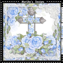 Sympathy Cross& Roses Mini Kit